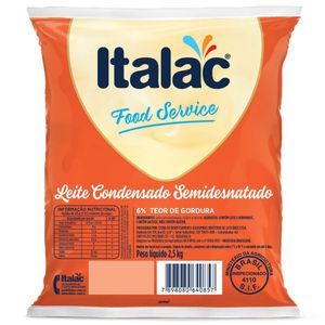 Leite Condensado Semidesnatado Italac 2,5Kg